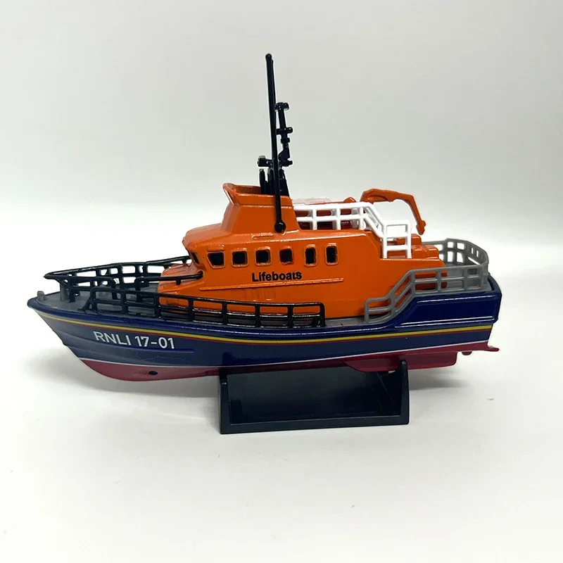 Rescue Boat Alloy Model British Royal Coast Rescue Team Ship Model Ornaments Collection Gift Mini Ship Model Offshore Work Ship