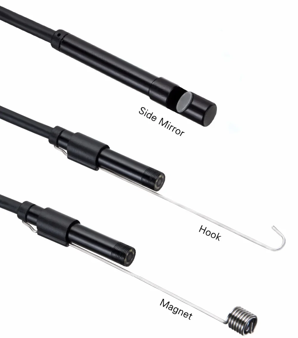 Kamera endoskop 8mm 1080P HD USB, endoskopi dengan 8 LED 1/2/5M kabel fleksibel tahan air inspeksi Borescope untuk PC Android