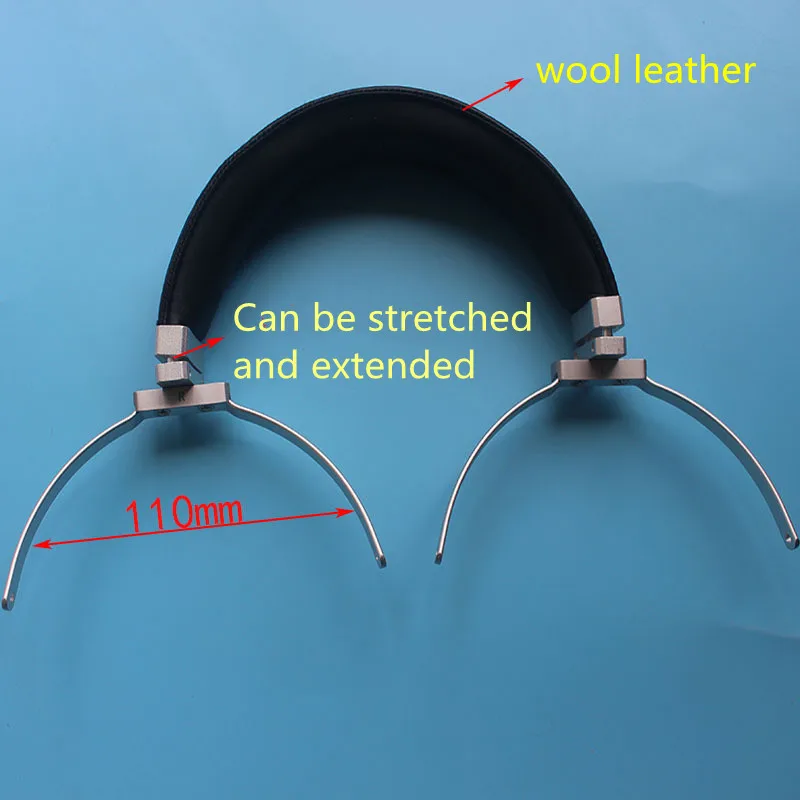 Over Ear Large Headphones DIY 100mm Metal Headband Head Beam Rotatable Headphone beam Parts For AH-D9200 Diy Aluminum alloy