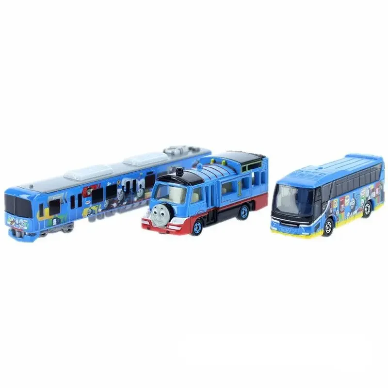 TAKARA TOMY-Little Train Alloy Car Model, TAKARA TOMY, carros de liga, veículo motorizado, fundido Metal Model, presentes para crianças, meninos, 3 pcs