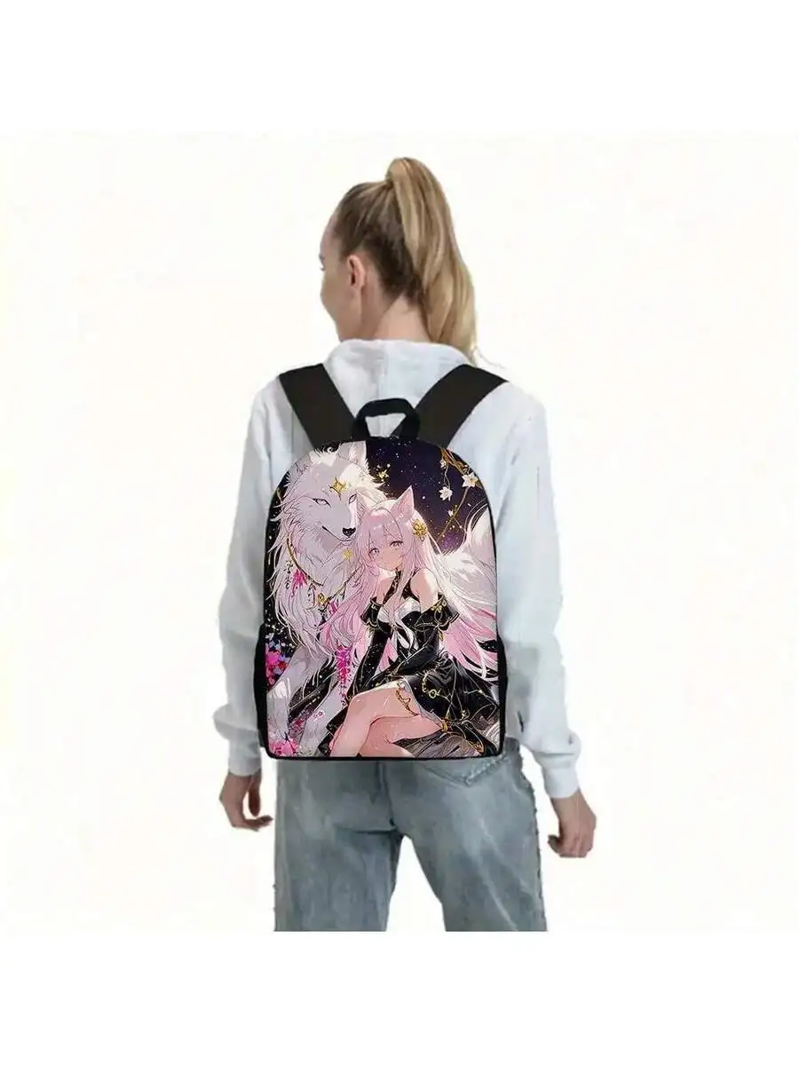 

Anime Style Backpack For Daily Commute Travel School Bag Super Soft Material