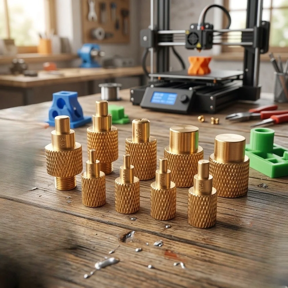 Professional T245 Brass Hot Pressing Head Kit For M2 To M8 3D Printing Fast Heating Sturdy Design For FDM Projects