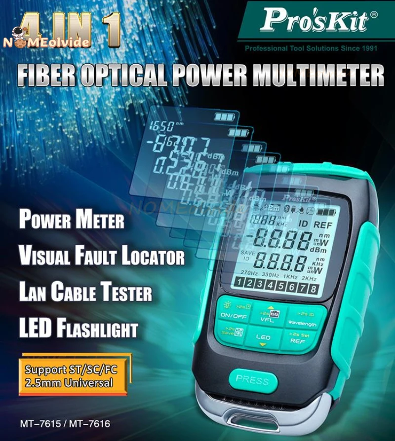 Imagem -04 - Youysi-mini Medidor de Potência Óptica Ftth Visual Fault Locator Network Cabo Test Fiber Tester Mt7615 em 1