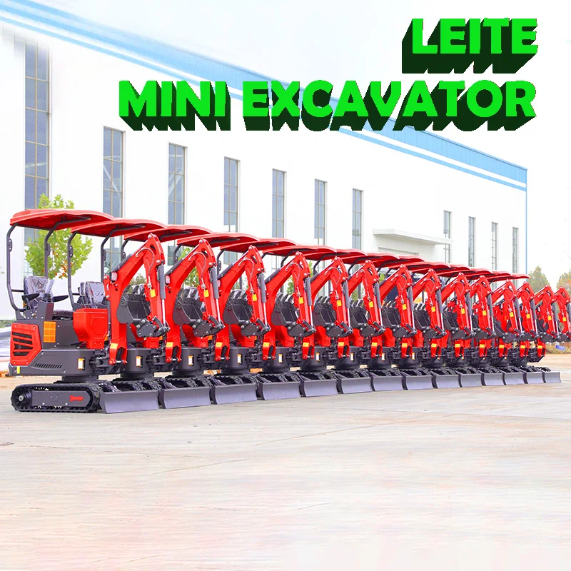 Entrega direta do armazém no exterior 1.2 ton mini escavadeira bagger crawler escavadeira ferramentas para casa fazenda pequena escavadeira personalizada
