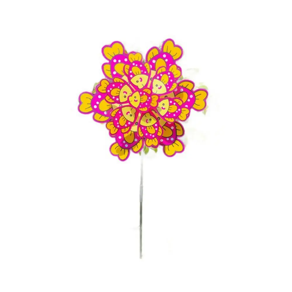 Multistyles Rotating Windmill Wind Spinner Cartoon Ocean Fish PVC Standing Lawn Animals Pinwheel Colorful Double Layered