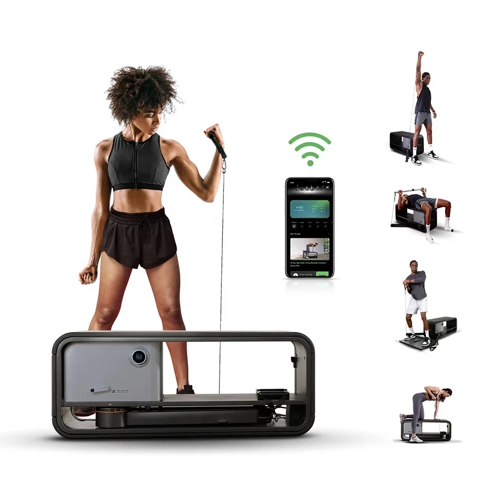 OEM manufacture supplier of Home Gym System All In One Fitness Equipment Smart Workout Machine Multi Function