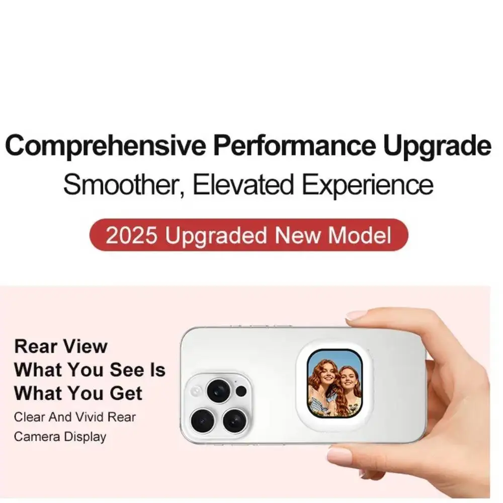 

Mini Screen Photo Remote Control Kit for IPhone 17 16 15 Pro Max Magnetic Monitor Vlog Selfie Rear Lens Camera Photography T3