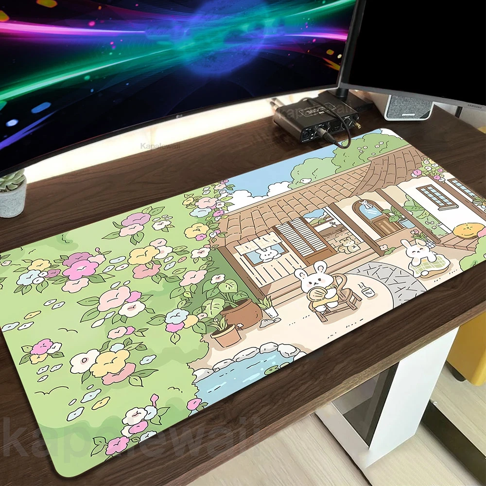 

Kawaii Cute Game Mouse Pad Gamer 900x400 XXL Mouse Mat Gaming Large Mousepad Office Rubber Table Pads Deskmat Keyboard Mats
