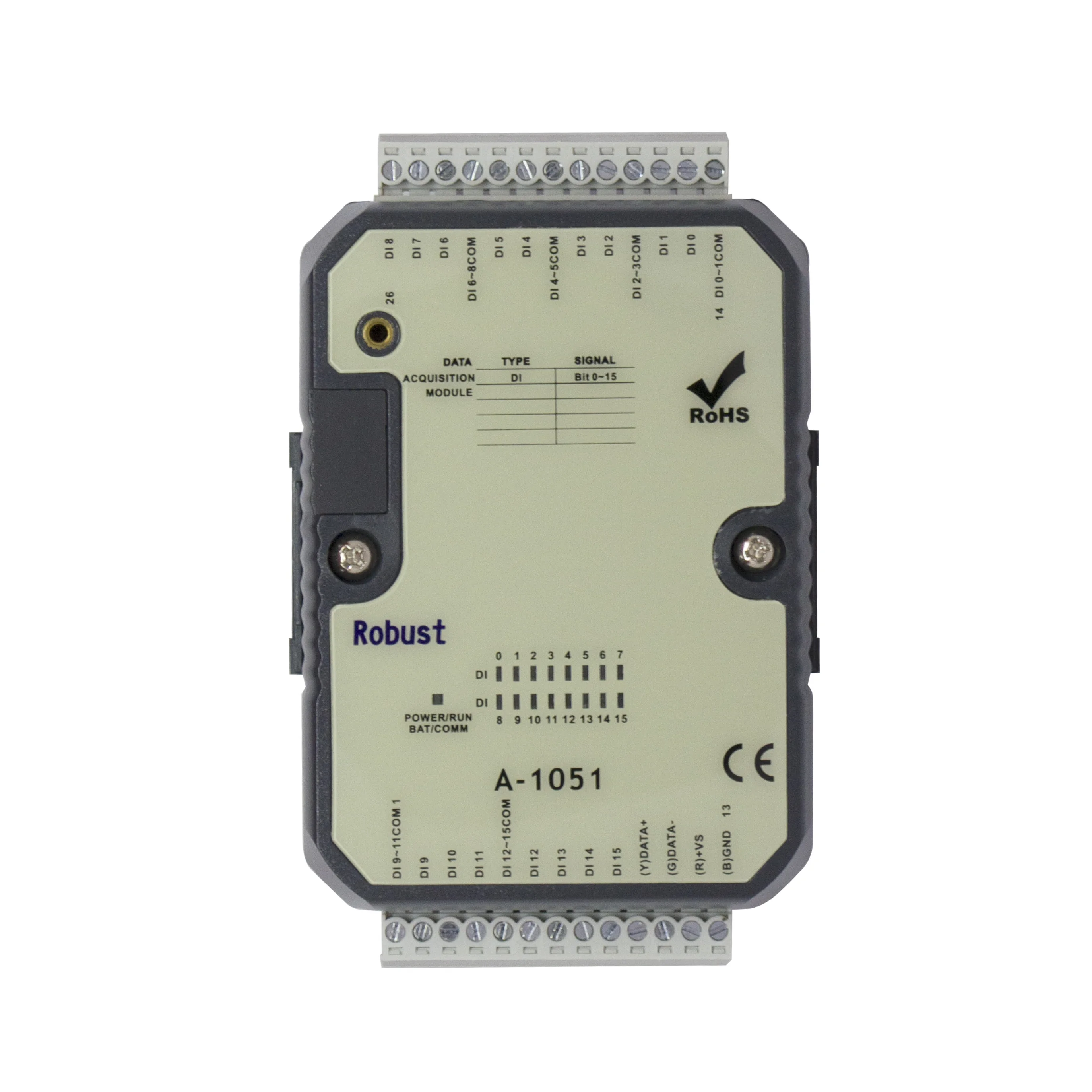 Modulo di raccolta I/O 16DI con supporto porta RS-485 Protocollo Modbus RTU (A-1051)