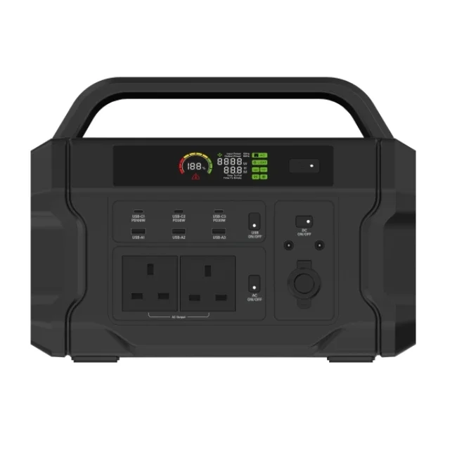 1200W LiFePO4 Pure Sine Wave Fast Charging Camping Portable Power Station With Solar Panel