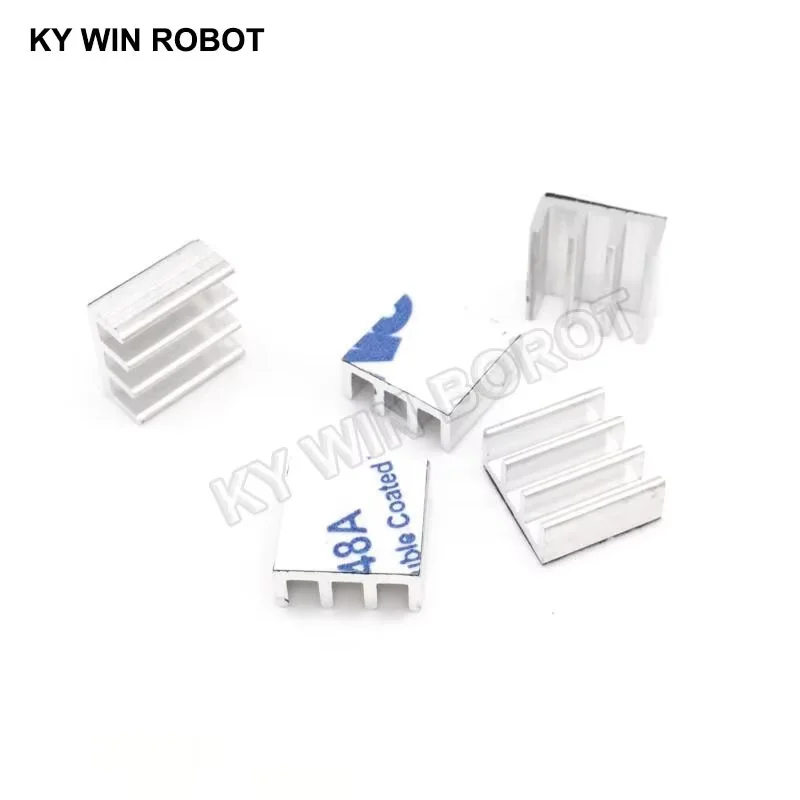 

5Pcs Mini Adhesive Aluminum Radiator Heatsink Heat Sink 11x11x5mm Cooler For 3D Printer Stepper Motor Driver VGA RAM LED IC