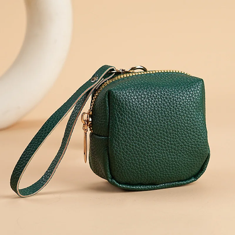 موضة لينة بولي Leather جلد النساء الرجال بلون محفظة نسائية للعملات المعدنية المحمولة مربع حقيبة صغيرة سستة تغيير حقائب المحفظة الصغيرة #3