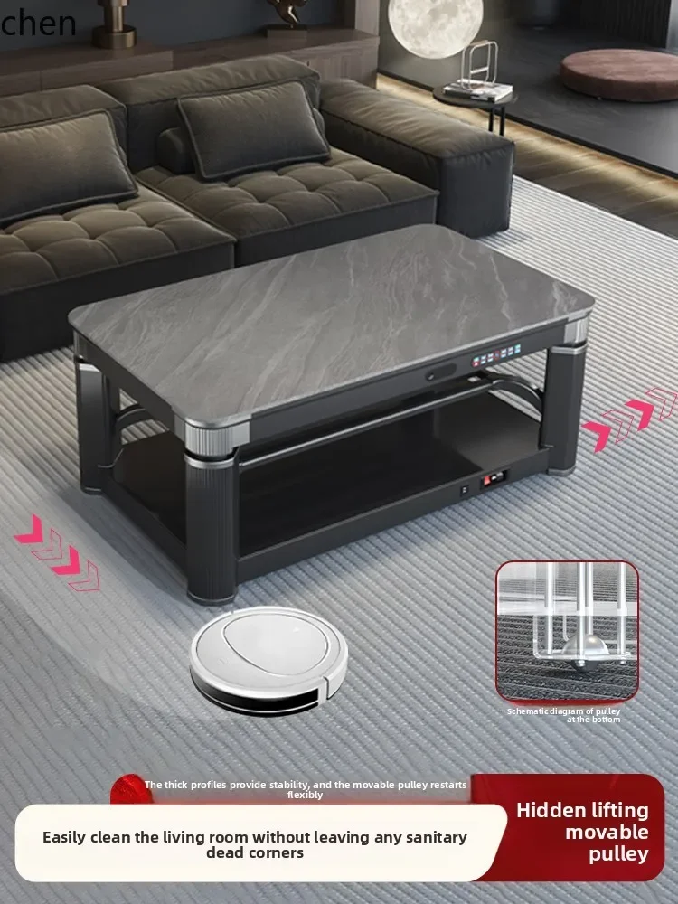 

AB new heating table, roasting table, coffee table, one-piece household living room lifting electric roasting table