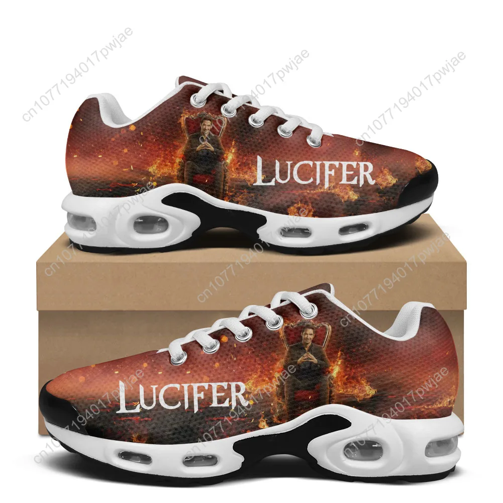 Lucifer TV Air Cushion Sneakers Lucifer Morningstar Mens Womens Sports shoes Hiking Mountain Climbing Casual Shoes Custom Shoes