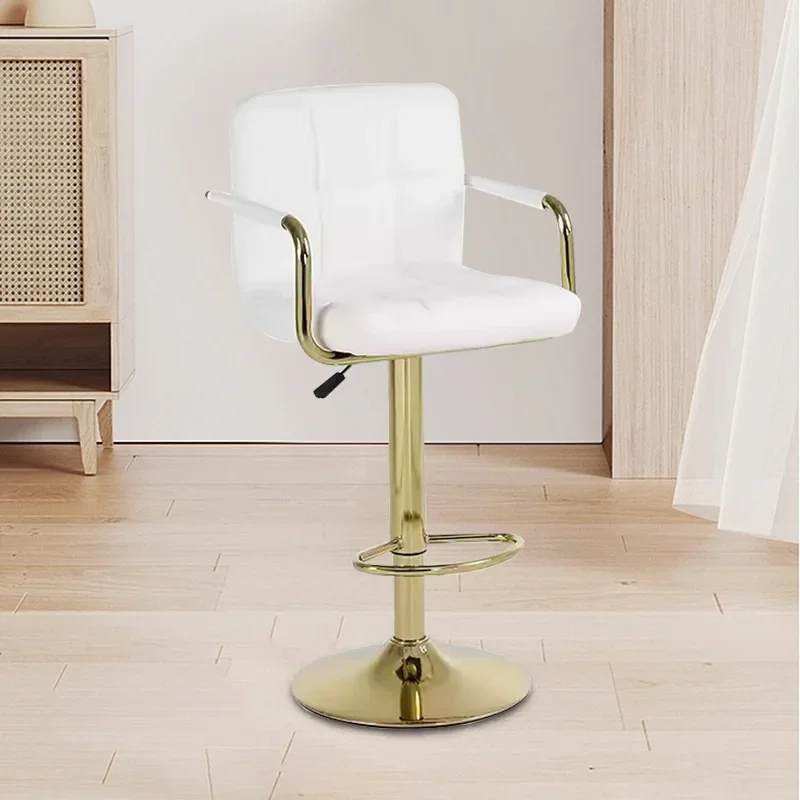 Bar Chair Rotating Lifting   Household High Stool Bar Front Desk Cashier Chair Cross-border Hotel Leisure Back Chair