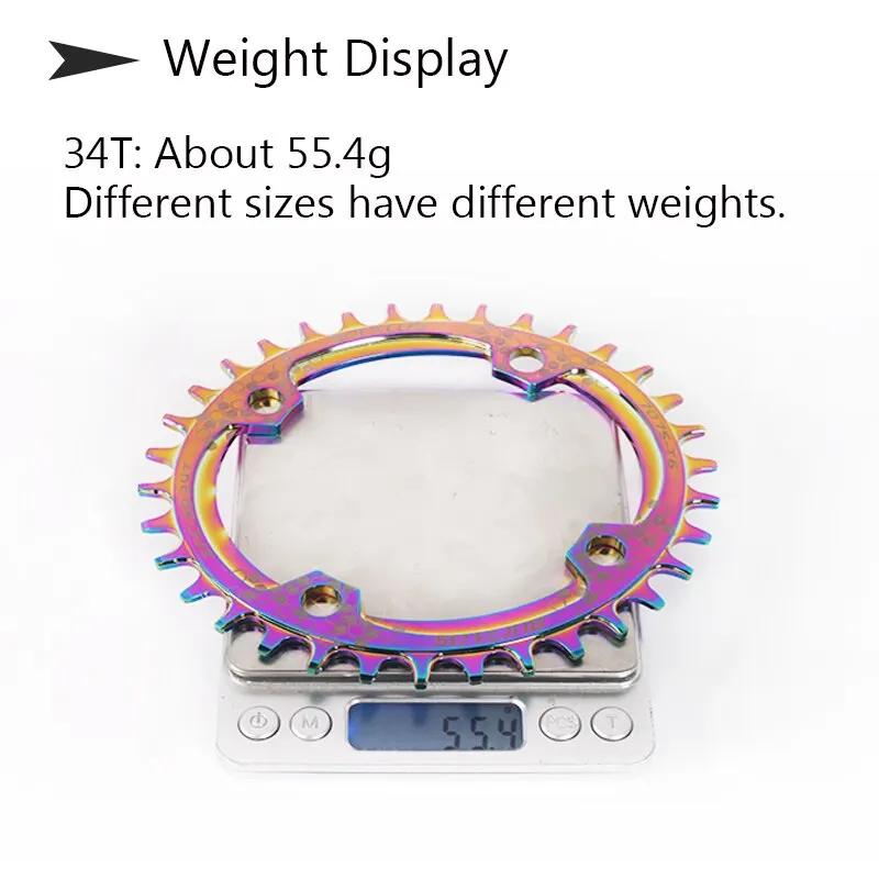 BUCKLOS 104BCD Chainring Narrow Wide Bicycle Chain Ring 30T 32T 34T 36T 38T Mountain Bike Chainwheel Round Oval Crankset Part