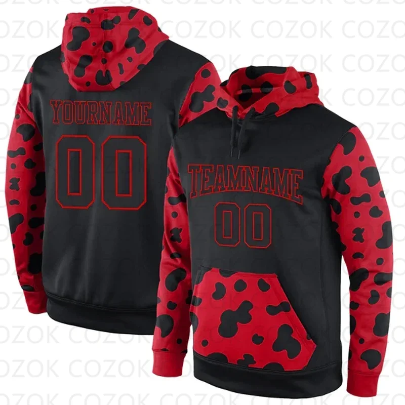 

Customized Hoodie Cow Dot pattern Color Jersey 3D Printed Unisex Pullovers Hoodie Casual Sweatshirts