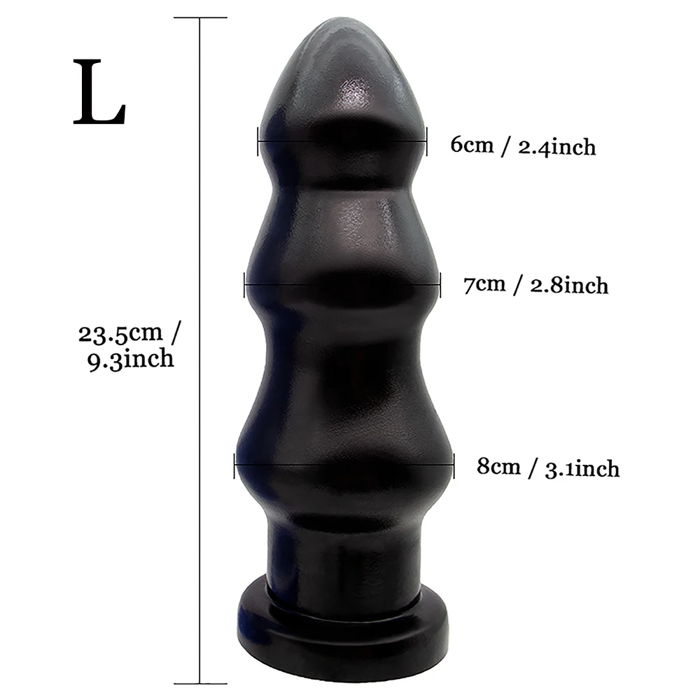 Oversize Anal Plug Dildo Stimulate Anus and Vagina Long Butt Plug Masturbator Soft Penis Anal Dilator Sex Toys for Women and Men