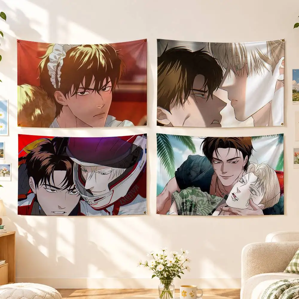 BL Spy Codename Anastasia K-Kwon Taekjoo Flags Wall Hanging Background Art Banner for Bedroom Home Outdoor Decor