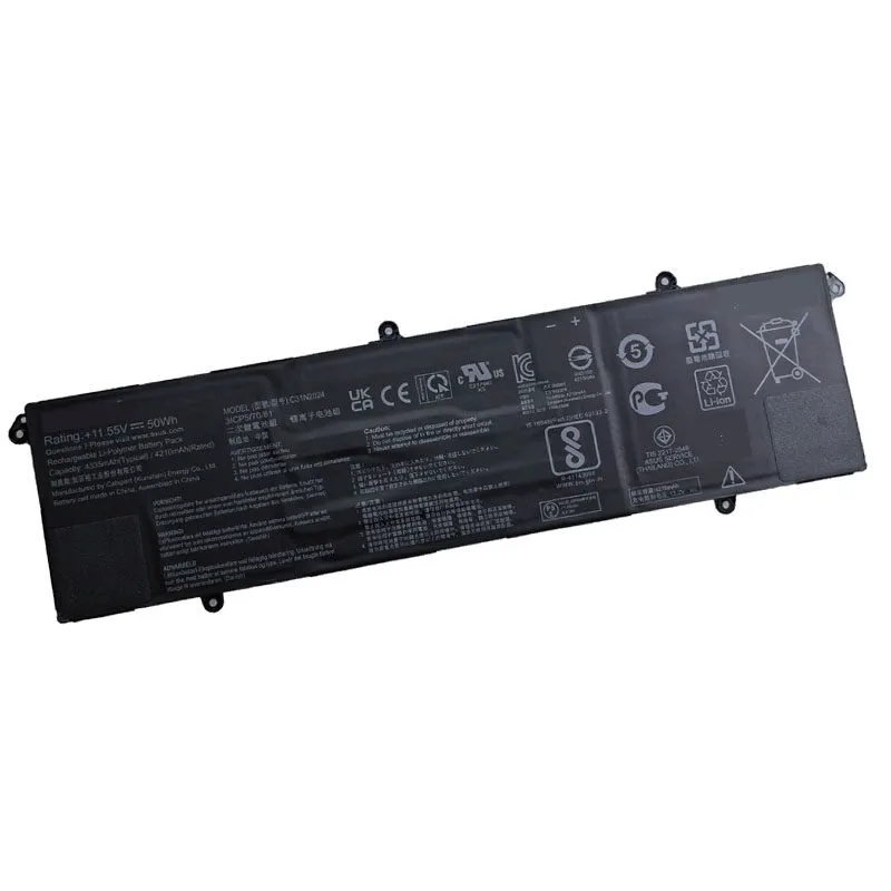 C31N2024  Battery For ASUS VivoBook Pro 14 OLED 14 M3401QC E1504FA  K3400PA X3400PH K3400PH K6502HC K6502HE 11.55V 50Wh 4335mAh