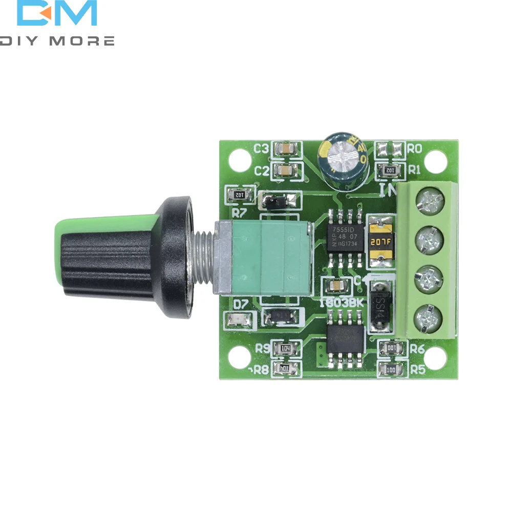 Mini DC 1.8V-15V 2A 30W PWM Motor Speed Controller Regulator Low Voltage Fan Speed Control Switch PWM Adjustable Drive 5V 12V
