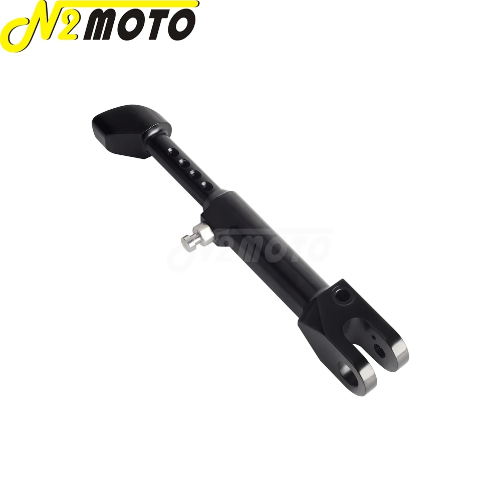 For BMW S1000RR S1000R 2010-2021 Motorcycles Side Stand Black CNC Aluminum Adjustable Kickstand Kick Side Support Holder Stand