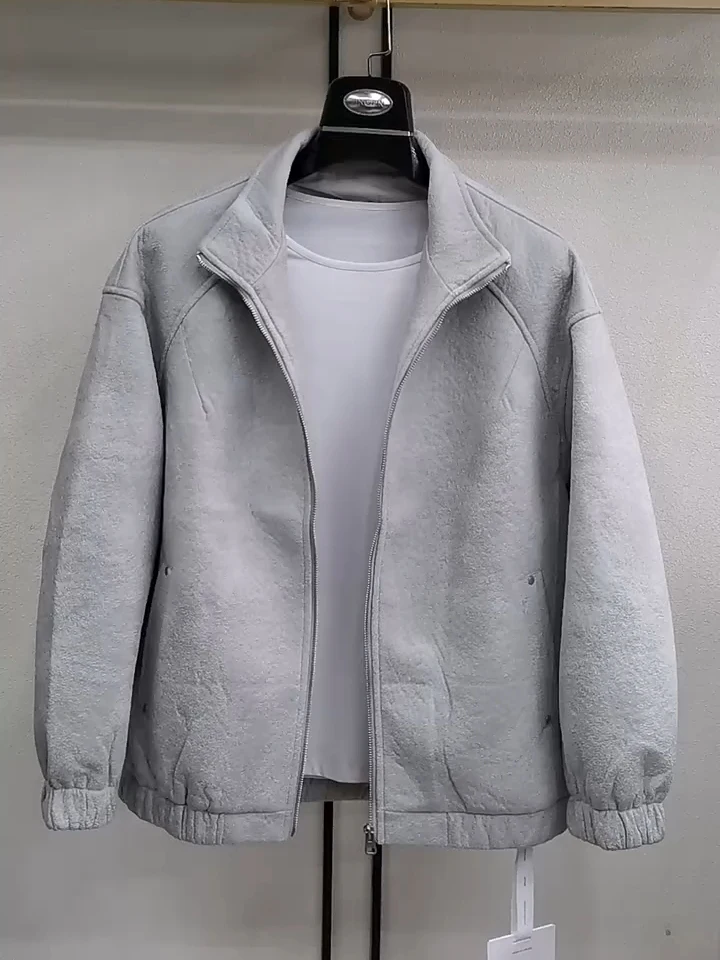 

Новая весенняя мужская модная повседневная куртка с воротником-стойкой, элегантное деловое пальто с длинным рукавом, антибактериальное, приталенного кроя