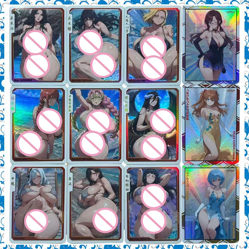 

Аниме История богини One Piece DIY ACG Nami Makima Премиум Блестящая Коллекционная карта Рождественский подарок на день рождения Аска Лэнгли Сорю