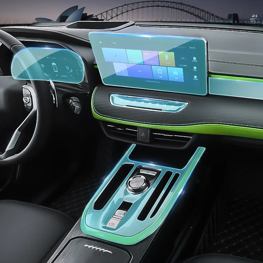 

For Haval Jolion 2021 2022 Tpu Transparent Film Car Interior Protection Sticker Center Control Navigator Door Car Accessories