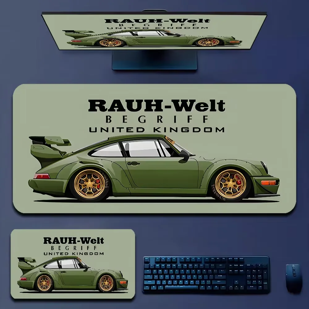 Japan sports car jdm RWB 911 964 933 Anime Mousepad XXL Boy Pad Natural Rubber mousepads Large office computer keyboard Desk Mat