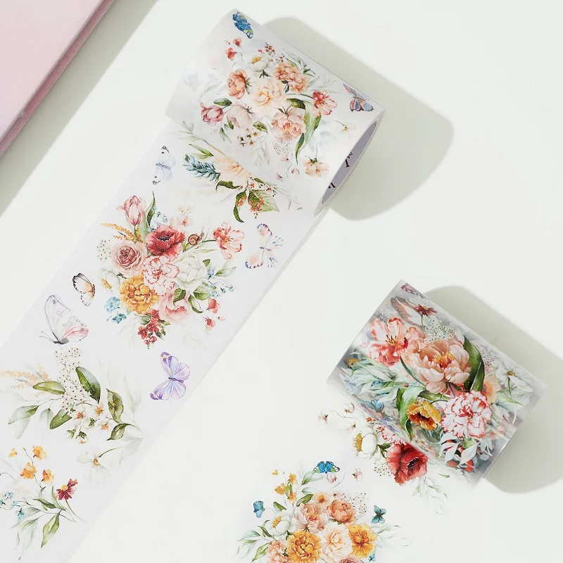 6 cm x 5 metri Orignal Canada Washi Tape Diario Planner Journaling Adesivi adesivi Bellissimo fiore Nastro adesivo