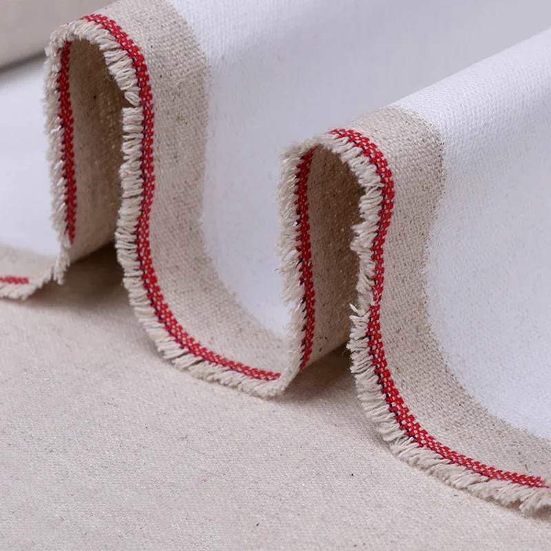 Ginflash 1m Linen Blend Primed Blank Canvas Layer Oil Painting Canvas acrylic painting  One Roll ,28/48cm Width