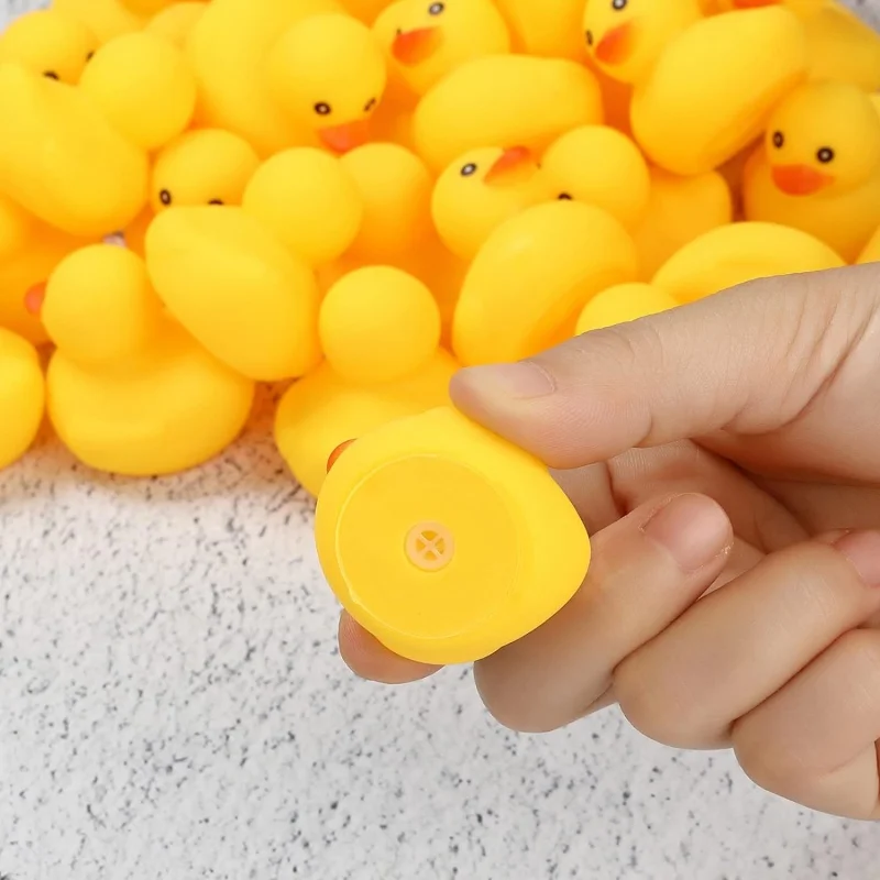 50 PCS Rubber Duck Bath Toys Multicolor Bath Ducks Bulk Float Duck Baby Bath Toy for Shower Birthday Party Favors Gift