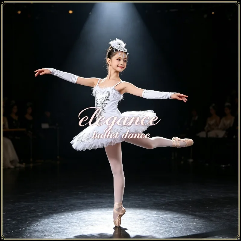 

Girls Suspender Ballet Tutu Dress Fluffy Mesh Skirt Kids Dance Outfit Stage Performance Costume Princess Casual Dancing Clothes