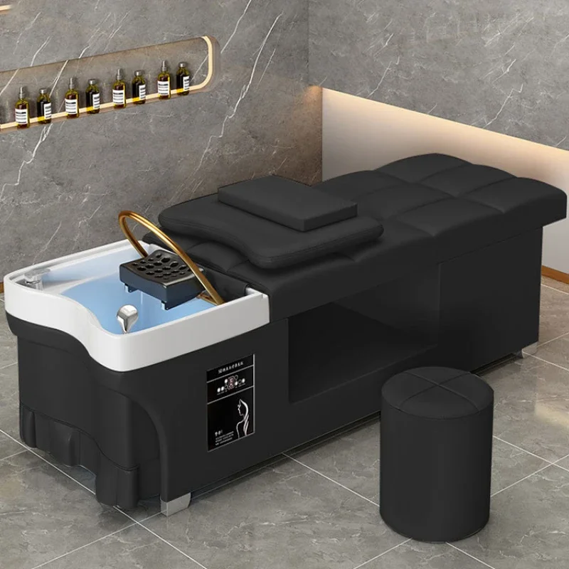 

Japanese Head Spa Hairstyle Shampoo Bowl Mobile Basin Chairs Hydraulic Shaving Hair Spa Bed Recliner Silla Women's Stylist