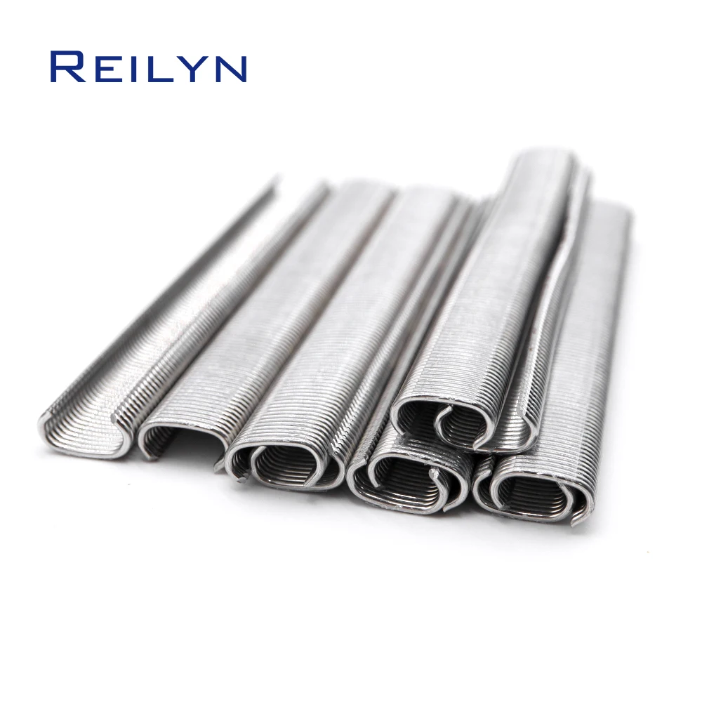 1000PCS C-type Nails C17 C24 Galvanized Iron C Ring Nail for SC7E/SC760 Nail Gun Installation Chicken Bird Pet Cage Wire Fence