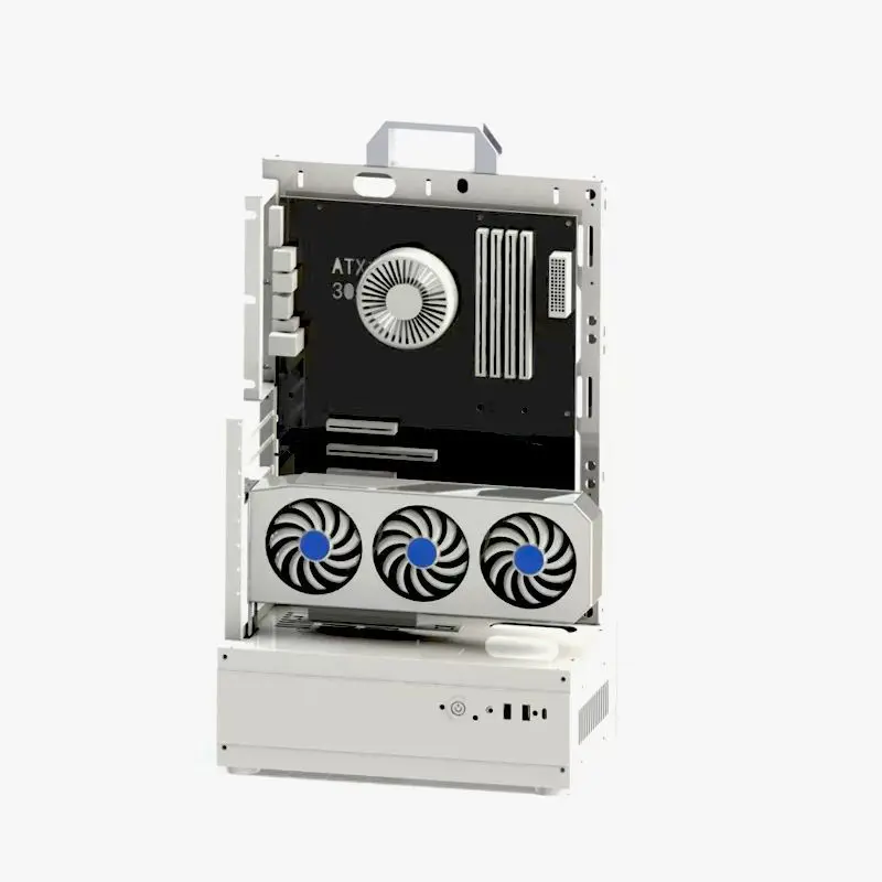 

atx computer case m vertical plug desktop case atxdiy small case rack itx graphics card