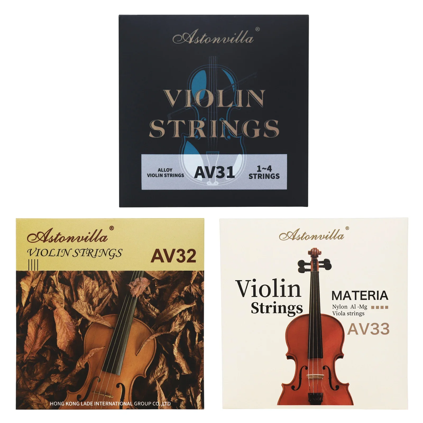 

Astonvilla Violin Strings 4/4 Professional Violin Fiddle String E-A-D-G High-Quality Core Musical Instrument Accessories Parts