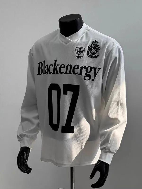 

Мужская футболка с длинным рукавом больших размеров в американском стиле с буквенным принтом, повседневный комфортный теплый топ с принтом для пар на осень-зиму