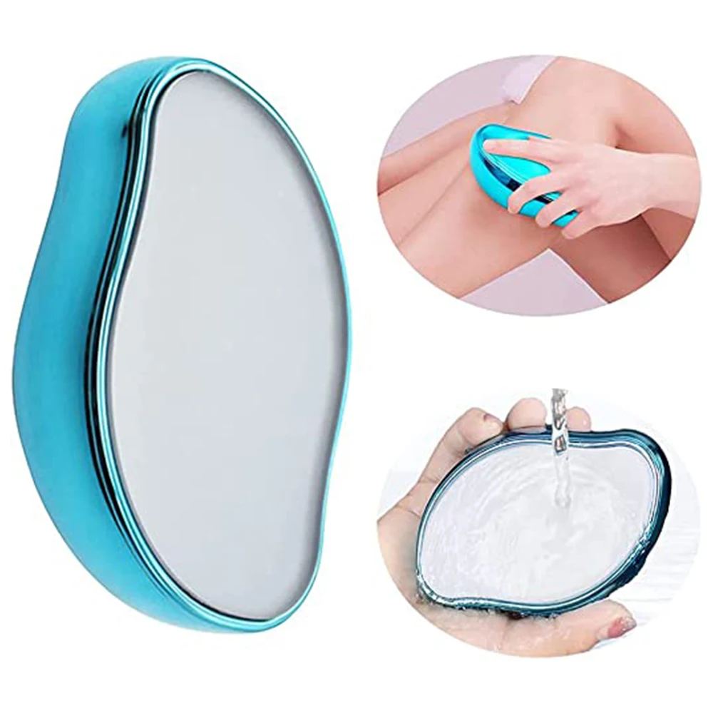 2022 New Crystal Physical Hair Removal Safe Epilator Easy Cleaning Reusable Body Glass Beauty Depilation Tool For Men Women