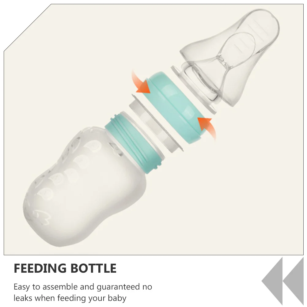 

Синяя многофункциональная силиконовая детская бутылочка, безопасная, прочный полипропиленовый материал, простая сборка, бутылочка для кормления без утечек для детей