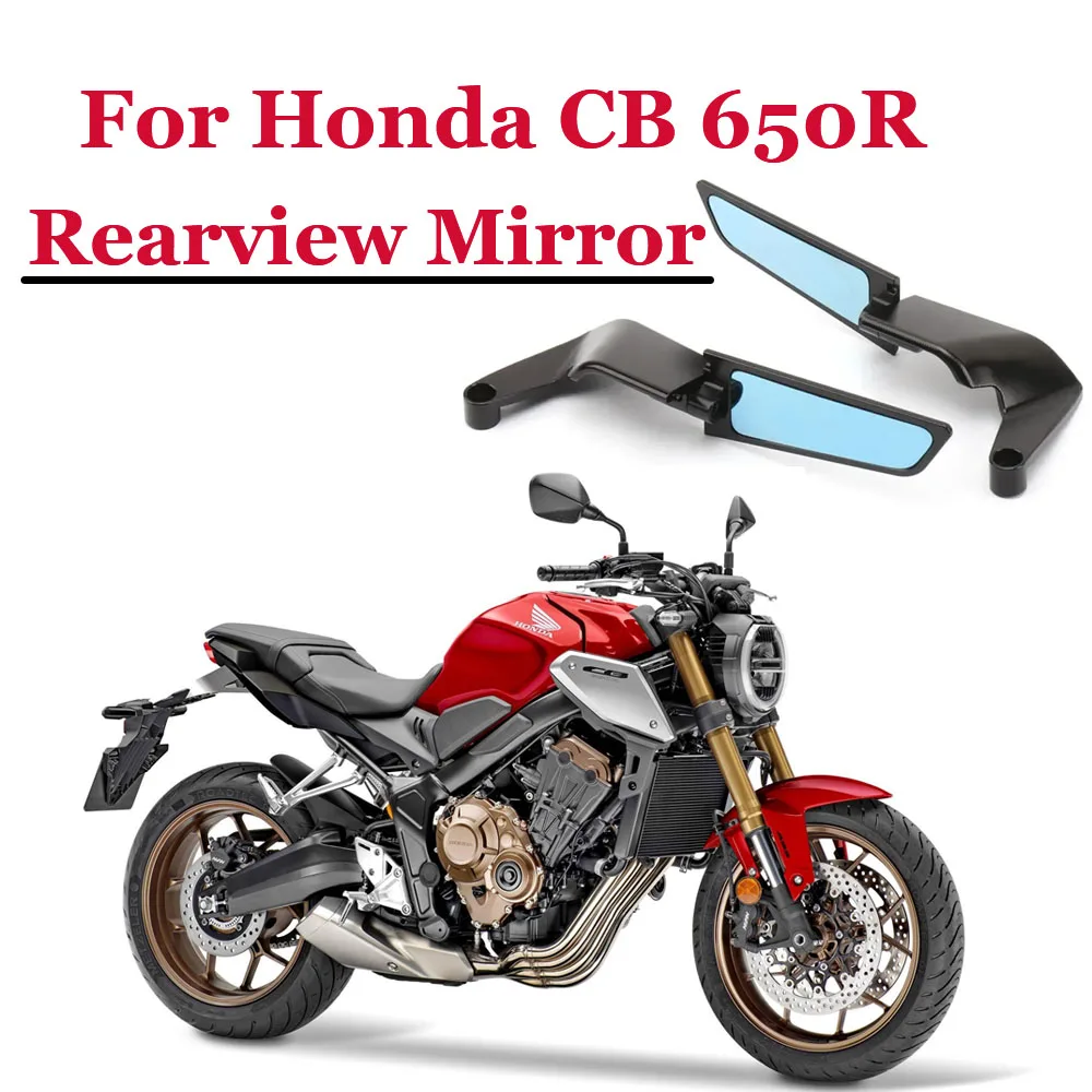 

For Honda CB650R CB 650R 2021 2022 2023 Motorcycle Rearview Mirror NEW Invisible Mirror Winglet Rotatable Rearview Mirror