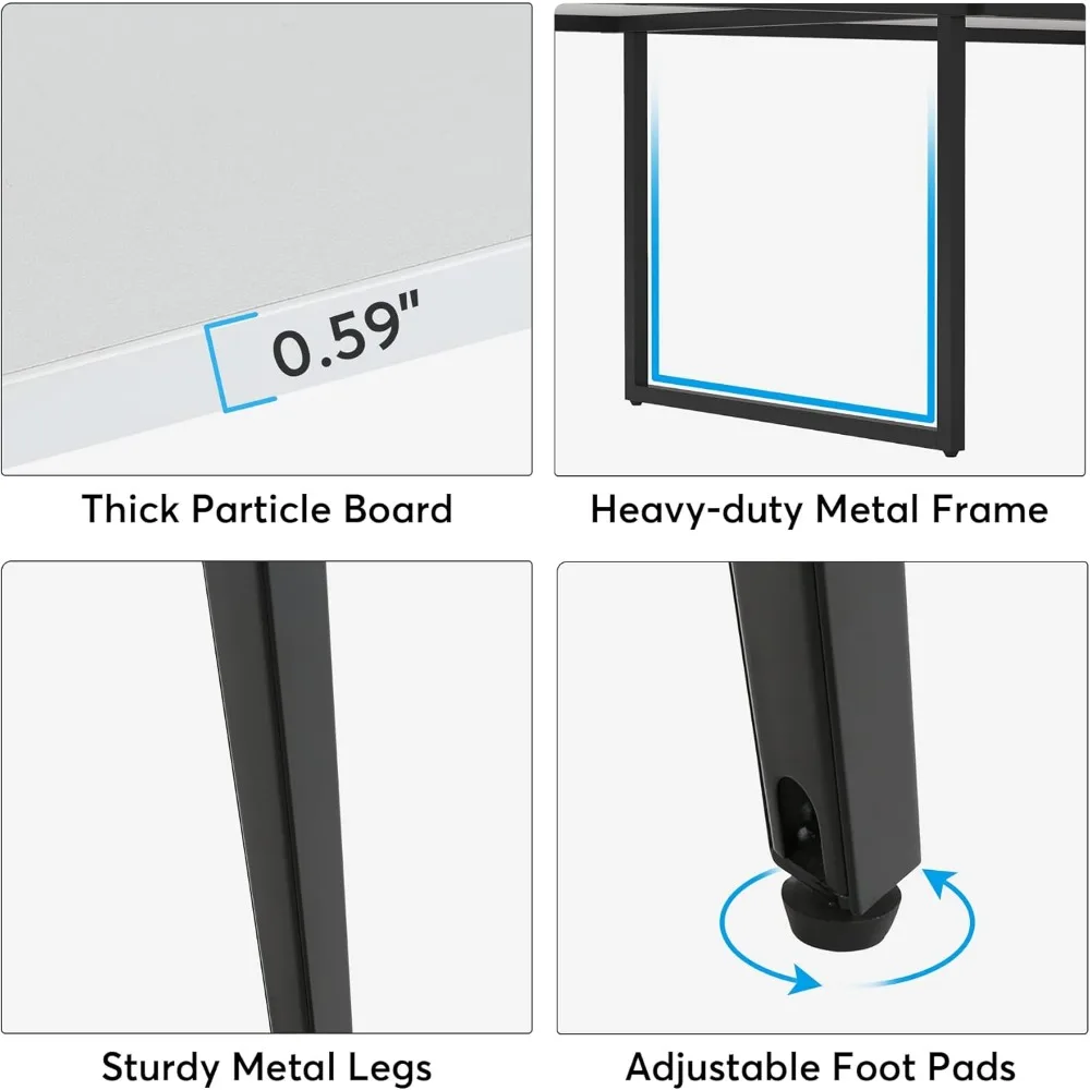 Mesa de conferência grande em forma de boate de 94,48L x 47,24W x 29,52H com vedação de cabo, mesa de conferência moderna