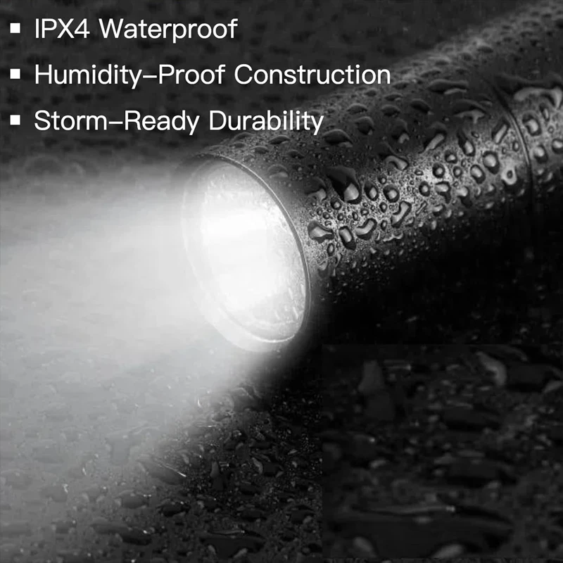 미니 충전식 LED 손전등, 3가지 조명 모드, 전술용 고광량 펜 라이트, 캠핑 하이킹용 포켓 램프