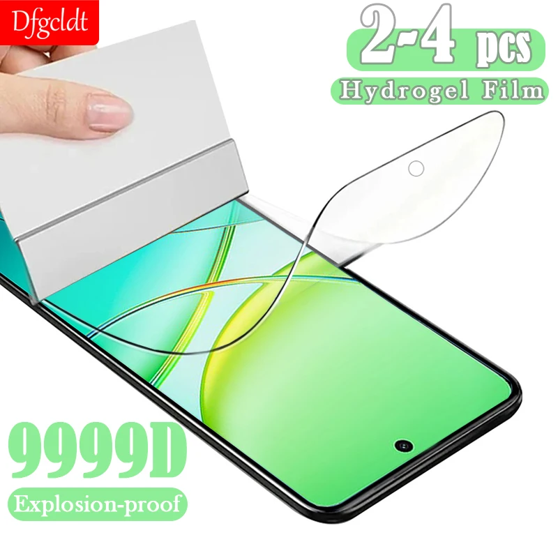 

2-4Pcs 9999D Hydrogel Film For Vivo Y58 Y38 Y28 Y18 Y28s Y18i Y18e Screen Protectors For Vivo S6 S7e S9e Y70 Y73s X50e Not Glass