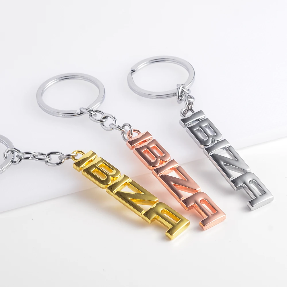 Car Keychain For Seat Ibiza Logo Metal Keyring Key Ring Holder Accessories