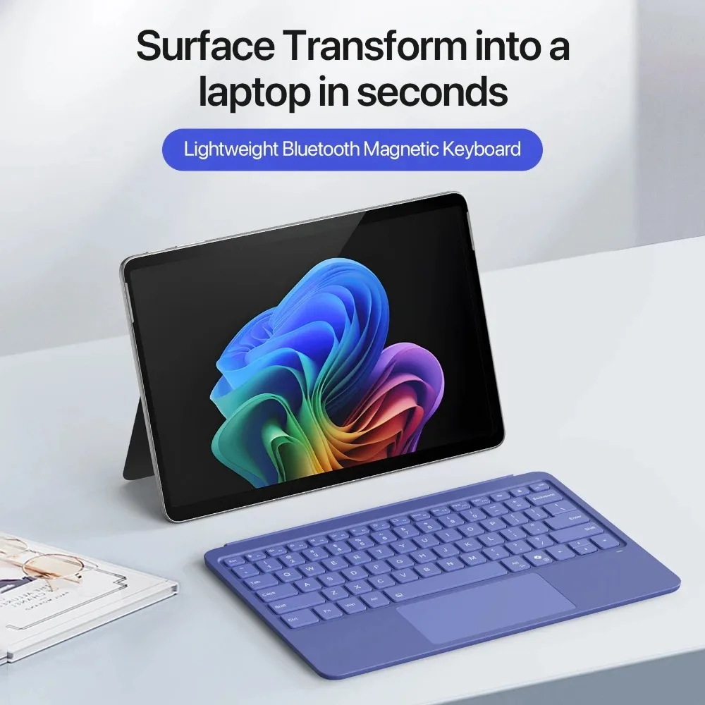 Bluetooth Keyboard For Surface Pro 12 French Korean Spanish Magnetic Backlight Lightweight Keyboard For Microsoft Surface Pro12