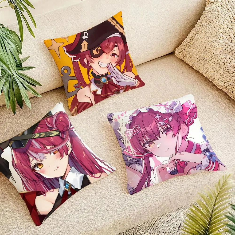 Web Online Anime H-Houshou Marine Cushion Cover Organic Linen Square Pillow Case Durable Non-Allergenic And Kind To Skin