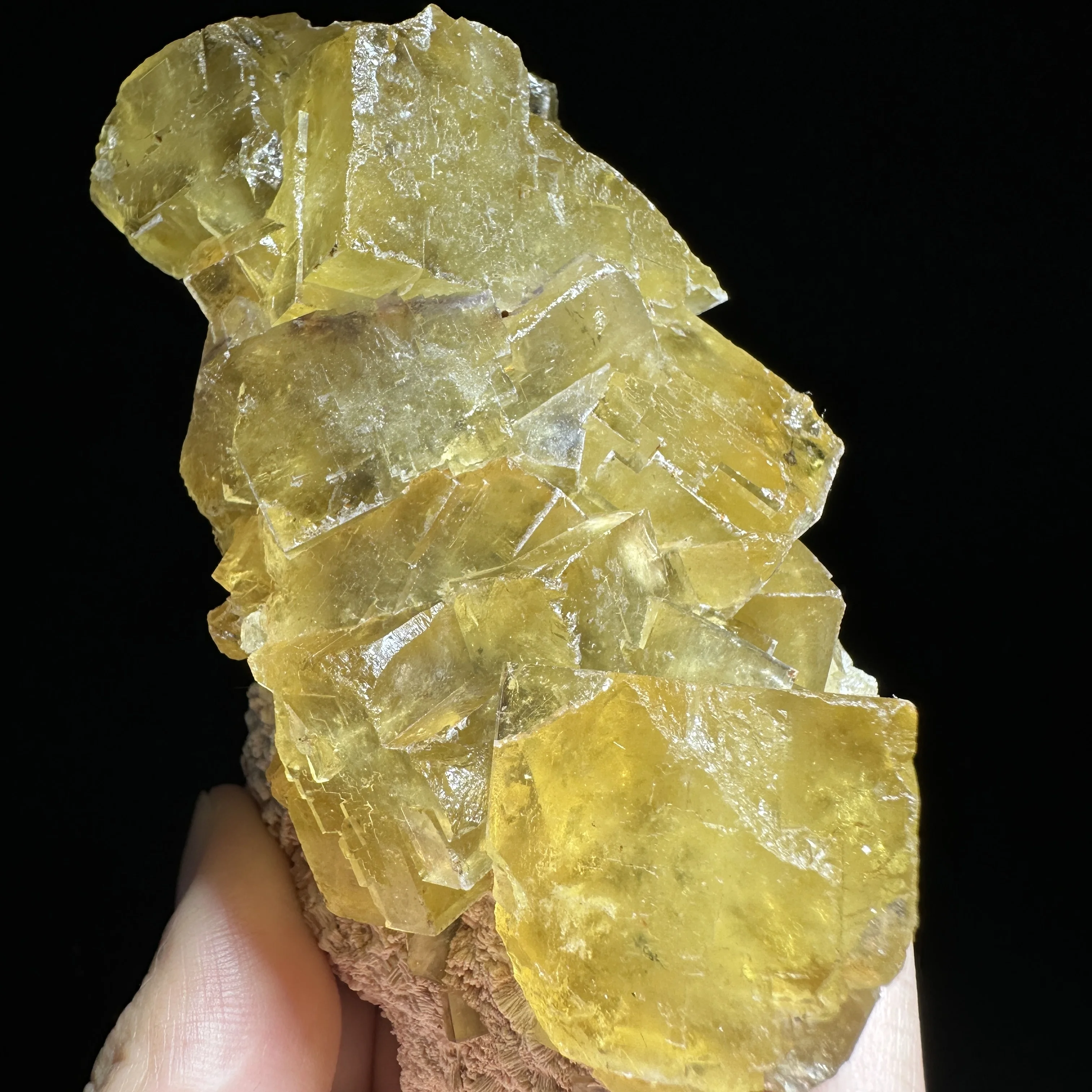 Natural Beijing Yellow Fluorite Cubic Crystal Cluster Golden Cube Mineral Specimen Healing Stone Home Room Decor Gift