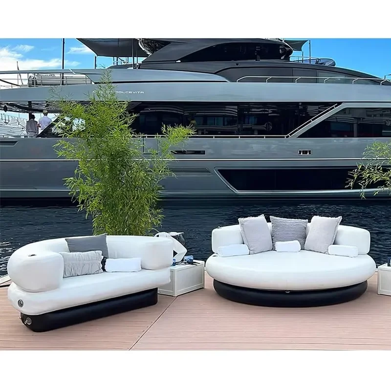 Popular Beach Lounge Sofa Inflatable Club Chair Inflatable Floating Platform Lounger